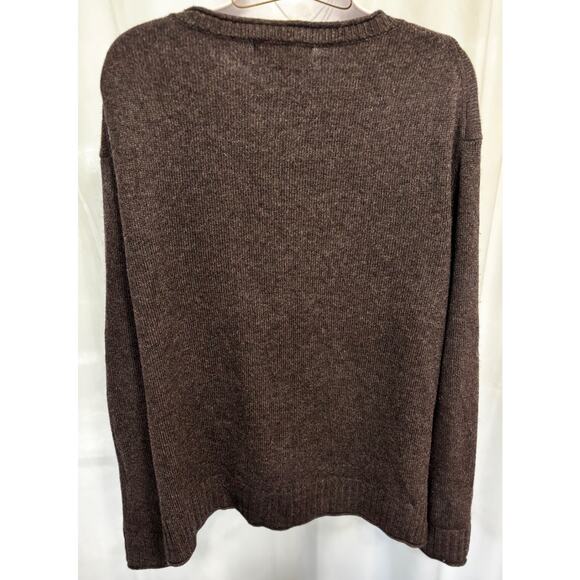 Pura Cashmere Women's XL Gray Cashmere Blend Knit Pullover Sweater Luxe Soft - Picture 8 of 9